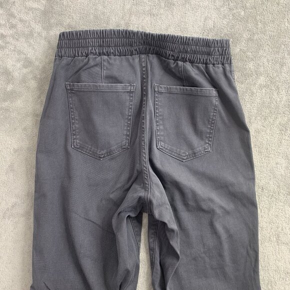 Spanx Pants Womens Medium Stretch Mid-Rise Twill Cargo Joggers Gray Pockets - Picture 13 of 13